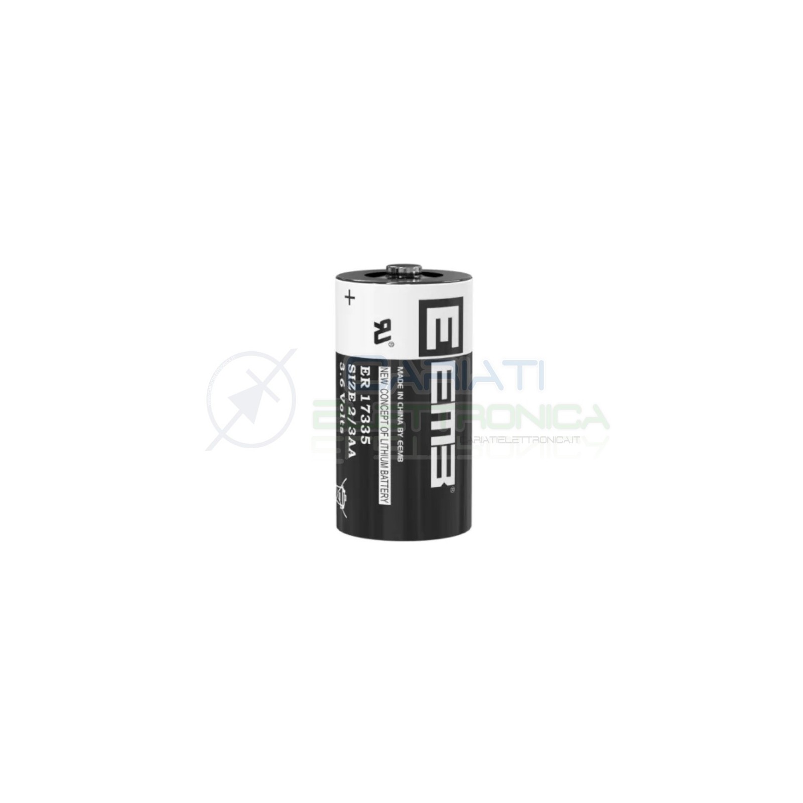 ER17335 Batteria 3,6V litio 2/3A 2100mAh Li-SoCl2EEmb Battery