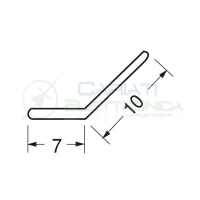 10 Pezzi Faston Terminale Maschio per 6,35x0,8mm