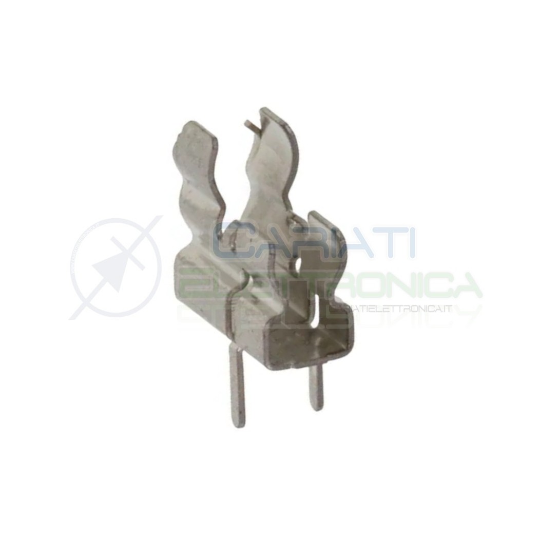 2 Pezzi Clips portafusibile per fusibili 5x20 e 6,3x32 mm clip porta fusibile Generico