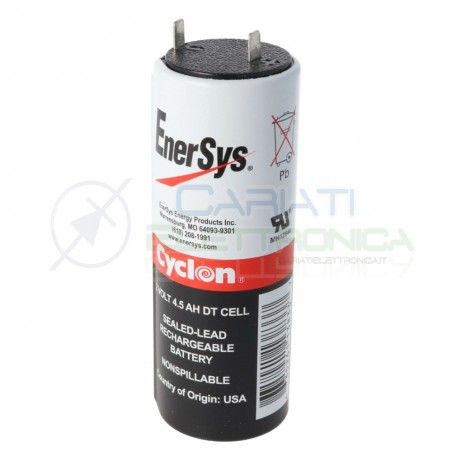 Batteria Cyclon 2V 4,5Ah 4500mAh Accumulatore Ricaricabile al Piombo EnersysEnersys