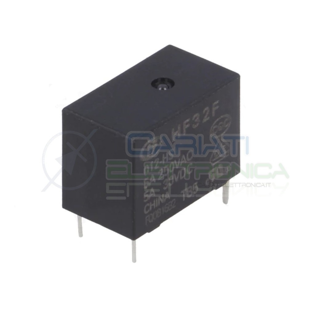 Relè HF32F 012-HS3 12V 12Vdc SPDT 5A 30Vdc 250VacHONGFA RELAY