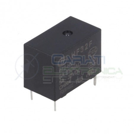 Relè HF32F 012-HS3 12V 12Vdc SPDT 5A 30Vdc 250VacHONGFA RELAY