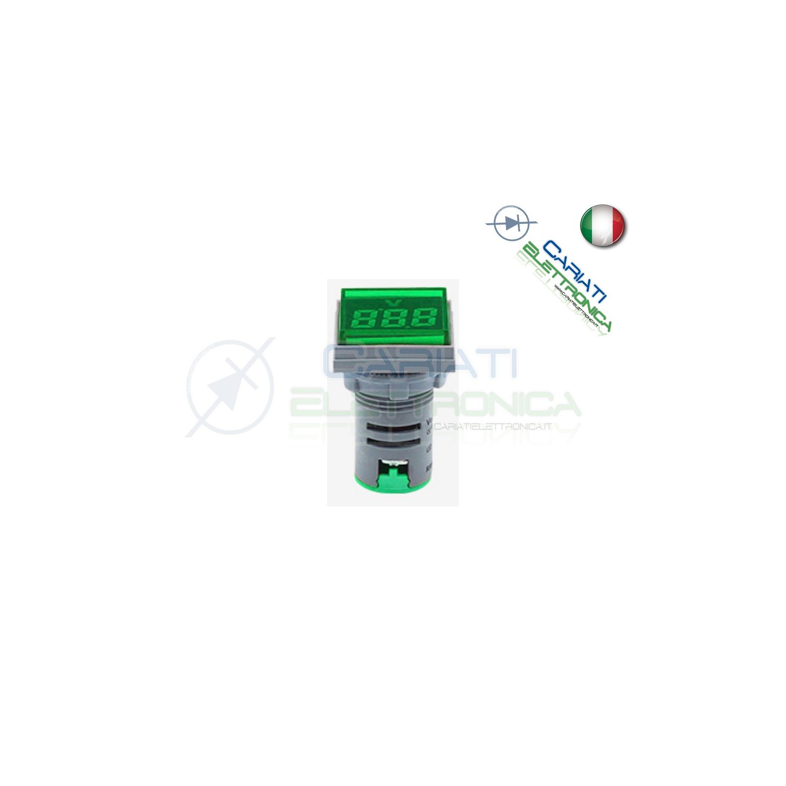 copy of Amperometro Display Amperometrico 100A Verde da Pannello 22mmGenerico