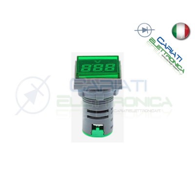 copy of Amperometro Display Amperometrico 100A Verde da Pannello 22mmGenerico