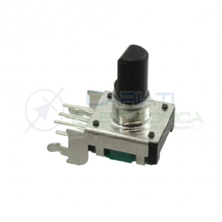 Encoder rotativo audio 5 PIN con Pulsante e albero 12mm Bourns