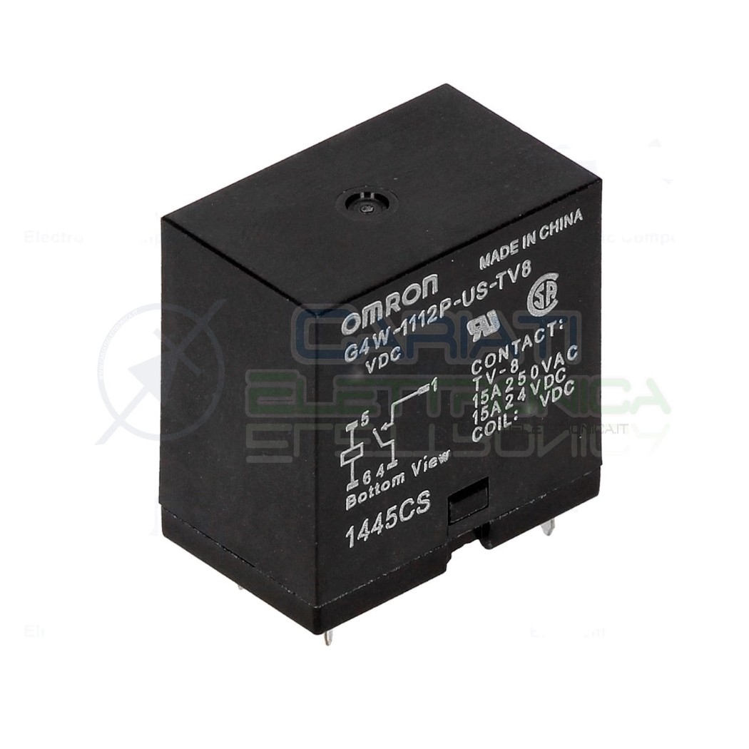 Relè G4W-1112P-US-TV8-HP 24VDC Omron Bobina 15A 24Vdc 250VacOmron