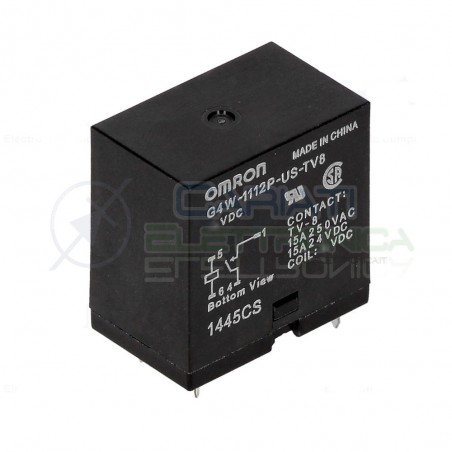 Relè G4W-1112P-US-TV8-HP 24VDC Omron Bobina 15A 24Vdc 250VacOmron