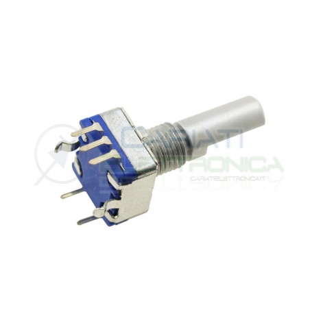 Encoder rotativo EC11 5 PIN con Pulsante e albero 20mm Generico