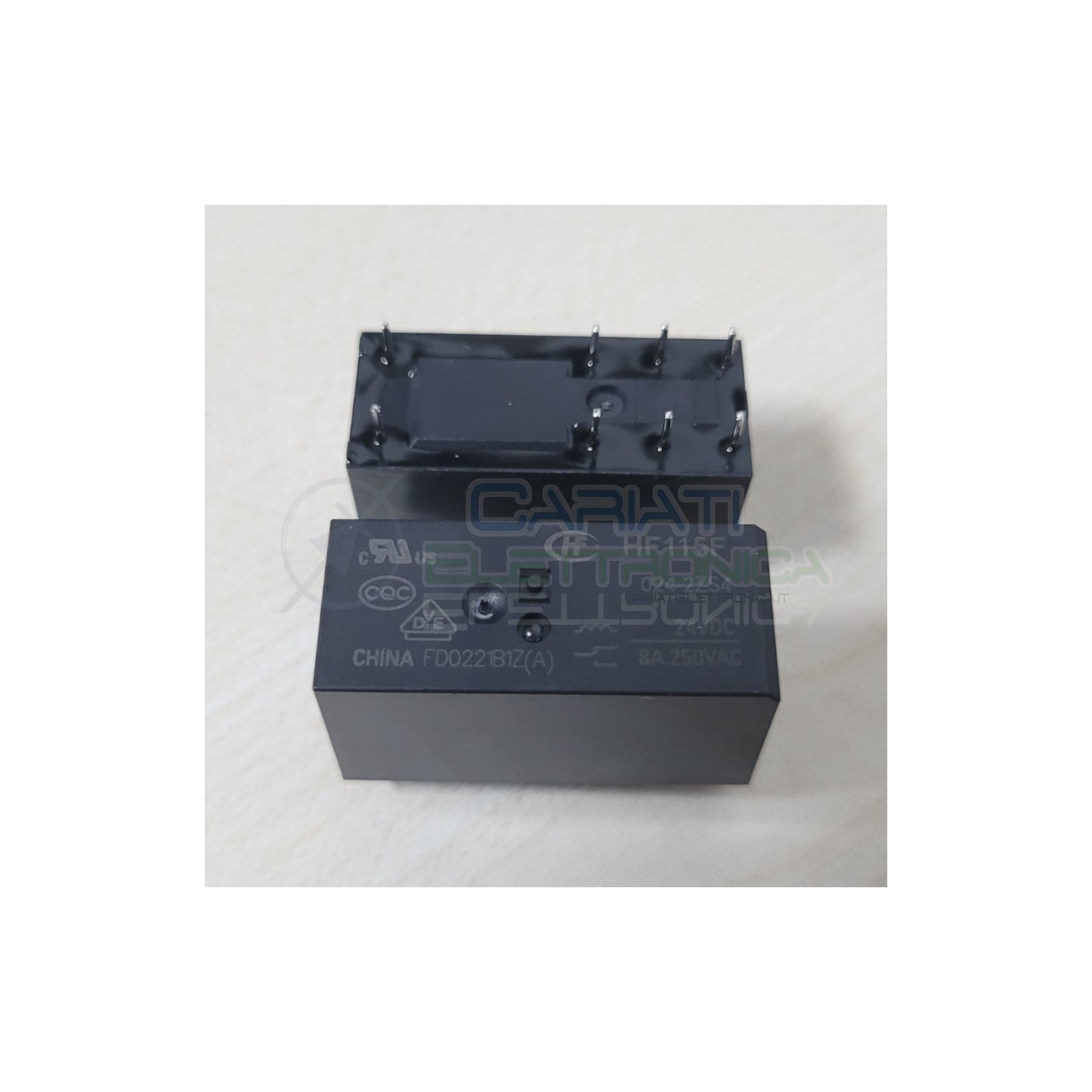 HF-115F 024-2ZS4 Relè con bobina 24V Spdt 8A 250V JQX115F 8 Pin HONGFA RELAY