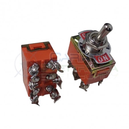 copy of Interruttore Deviatore a Leva DPDT ON OFF ON 15A 250V 6 Pin