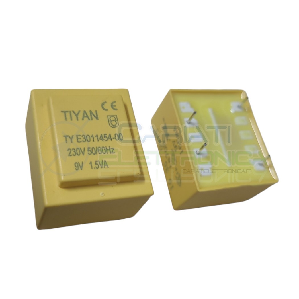 Trasformatore incapsulato 1,5VA 230V Uscita 9V