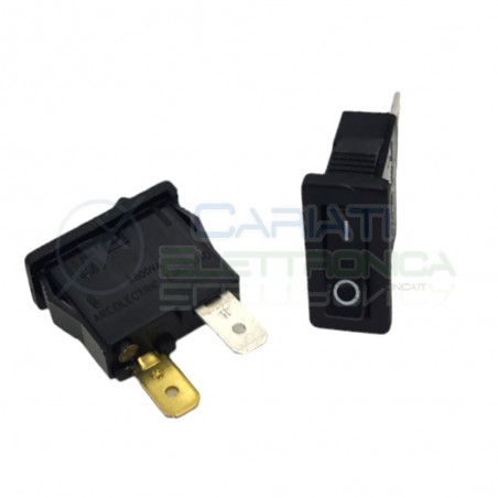 Interruttore Rocket a Bilanciere 0/1 Slim 15A 250Vac