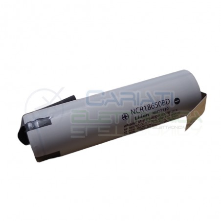 Batteria 18650 NCR18650BD 3200mah 3.7v li-ion Panasonic con terminali a saldarePanasonic