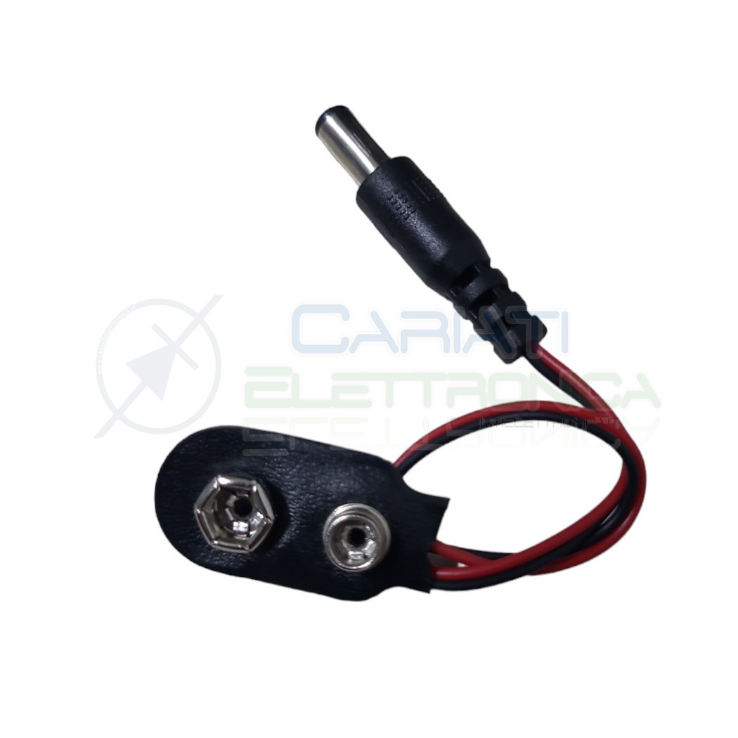 Cavo Snap Batteria 9V con attacco Dc 5,5X2,1
