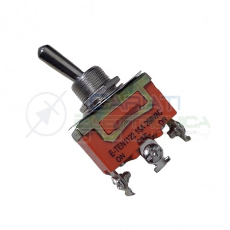 Interruttore Deviatore a Leva SPDT ON OFF ON 15A 250V 3 Pin