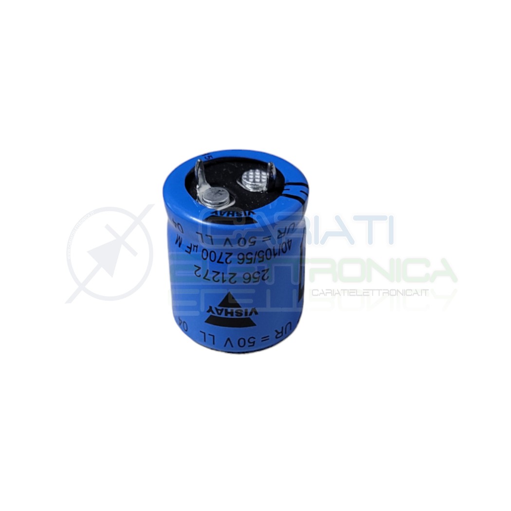 Condensatore Elettrolitico Snap-In 2700uf 50v 22x35 105° Passo 10mm Vishay