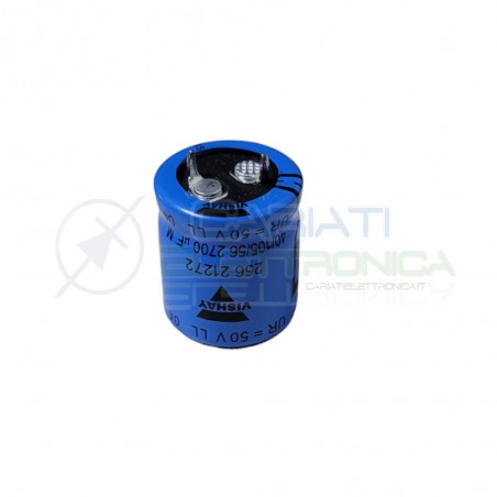 Condensatore Elettrolitico Snap-In 2700uf 50v 22x35 105° Passo 10mm Vishay