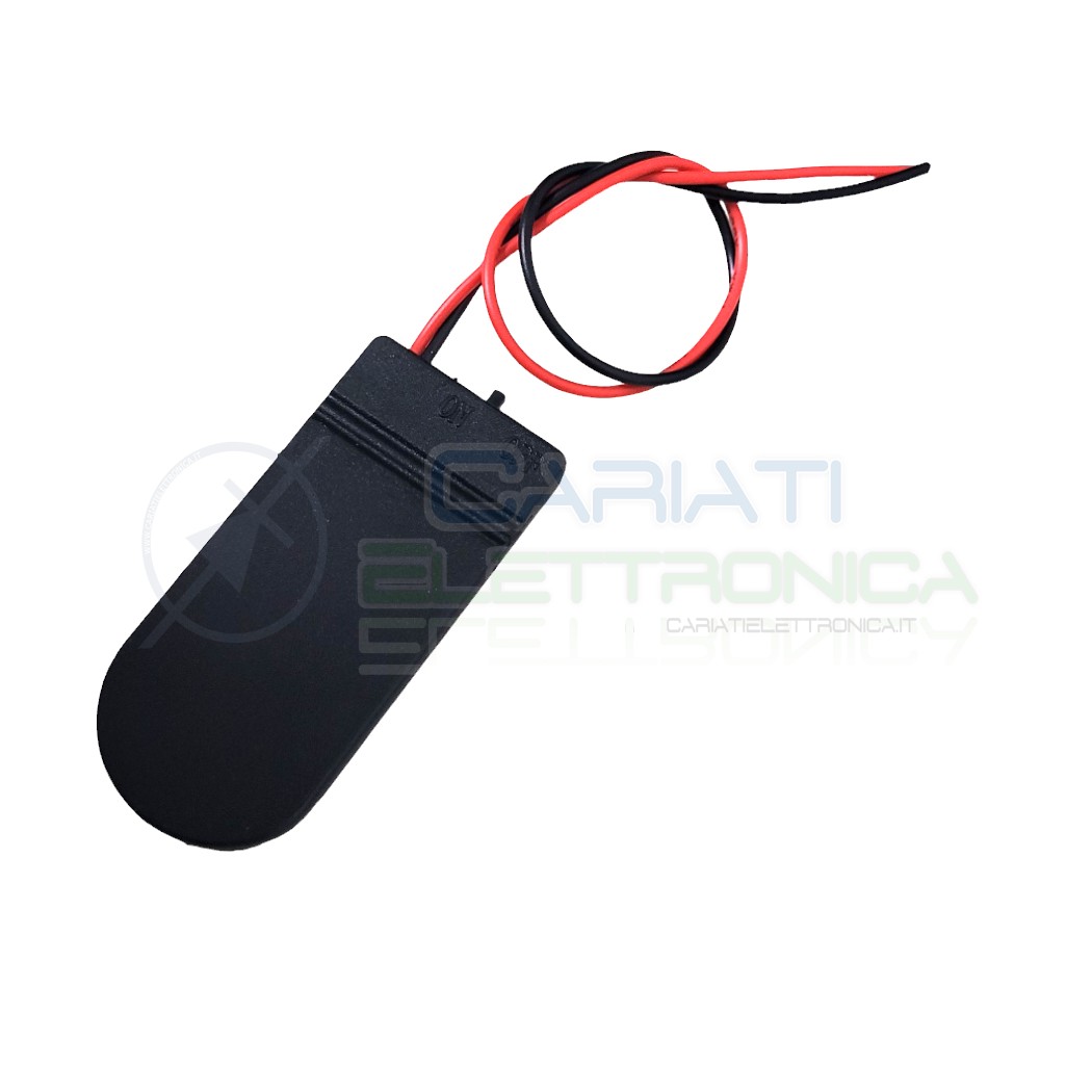 Porta batterie Per 2 Batterie CR2032 con interruttore on/offGenerico