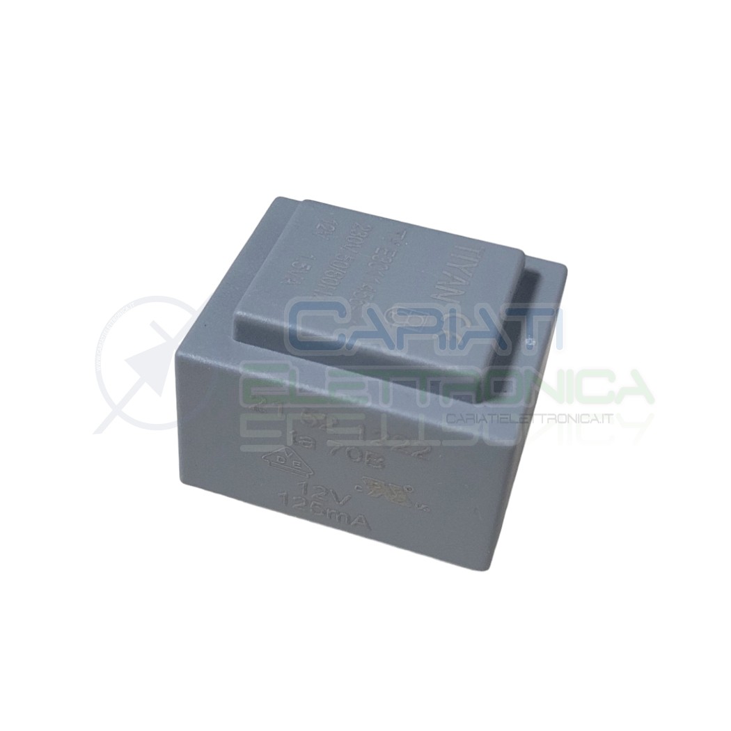 Trasformatore incapsulato 1,5VA 230V singola Uscita 12V Generico