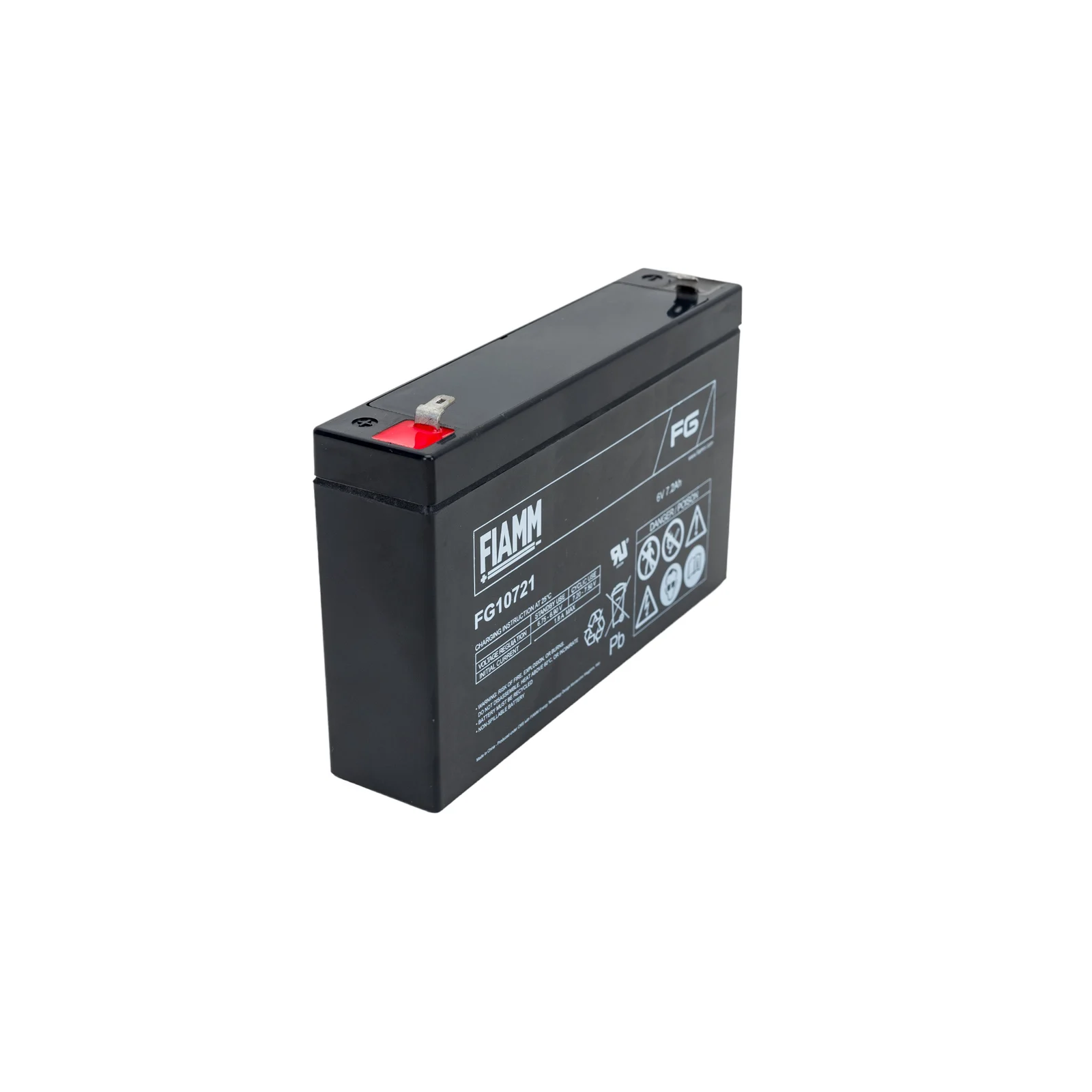BATTERIA ERMETICA AL PIOMBO RICARICABILE FIAMM FG10721 6V 7,2Ah Fiamm