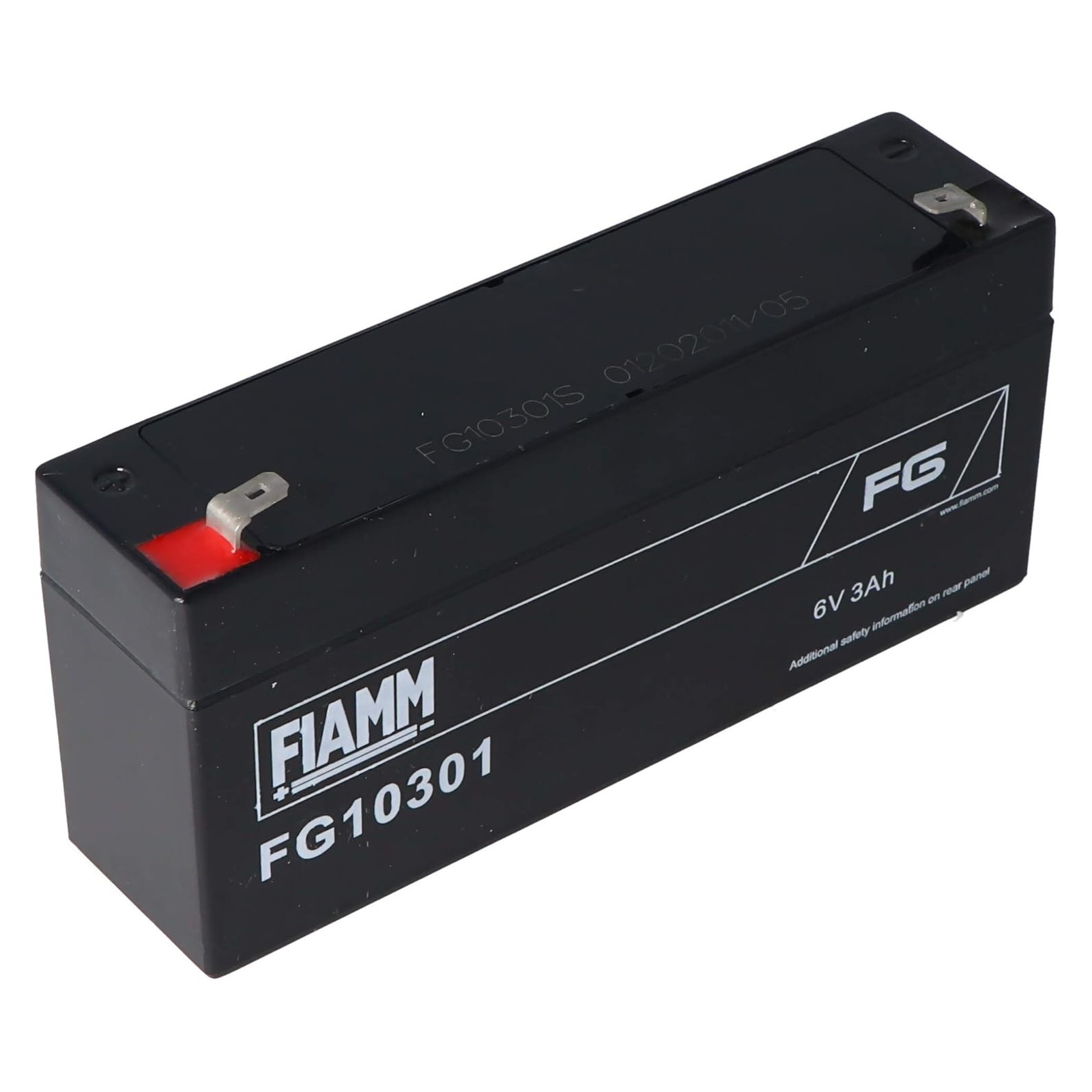 BATTERIA ERMETICA AL PIOMBO RICARICABILE FIAMM FG10301 6V 3AhFiamm