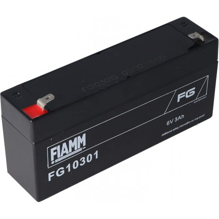 BATTERIA ERMETICA AL PIOMBO RICARICABILE FIAMM FG10301 6V 3AhFiamm