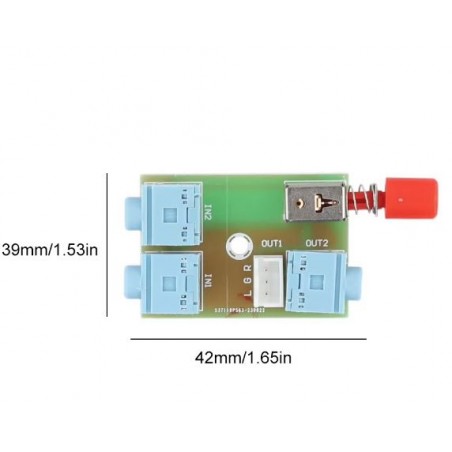 Deviatore audio 3.5mm 2 ingressi 1 uscita Audio SwitchingGenerico