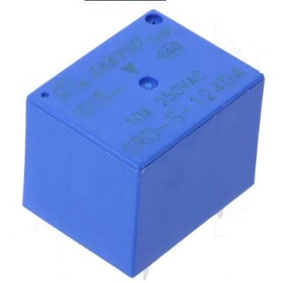 Relè relay Sanyou SRD-S-124D bobina 24VDC SPDT 10A 250Vac 5 pinSanyou