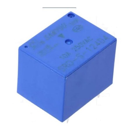 Relè relay Sanyou SRD-S-124D bobina 24VDC SPDT 10A 250Vac 5 pinSanyou