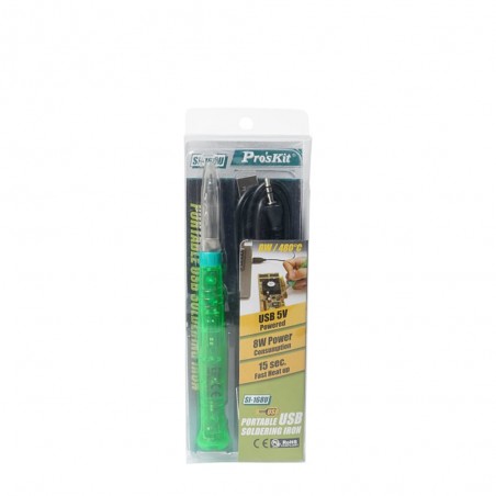 PROSKIT SI-168U Saldatore USB 5V 8W punta sottile con supporto