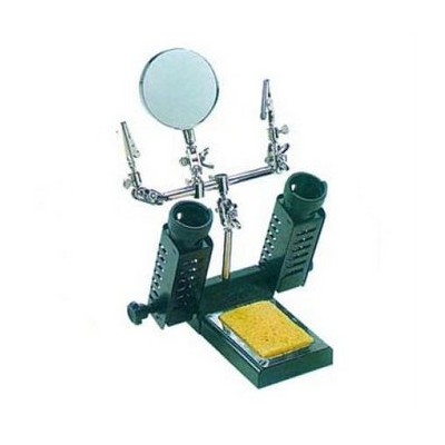 PROSKIT 1PK-362DHS Supporto saldatore + lente e terza mano Proskit