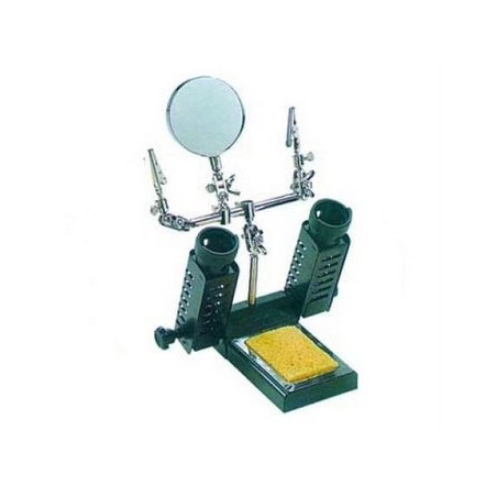 PROSKIT 1PK-362DHS Supporto saldatore + lente e terza mano Proskit