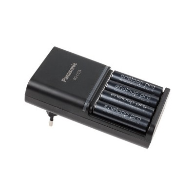 Panasonic Eneloop PRO Caricabatterie Rapido BQ CC55E + 4 Pile Stilo AA 2500 mAhPanasonic