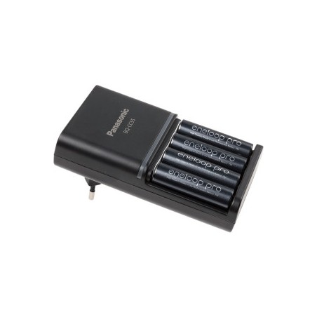 Panasonic Eneloop PRO Caricabatterie Rapido BQ CC55E + 4 Pile Stilo AA 2500 mAhPanasonic