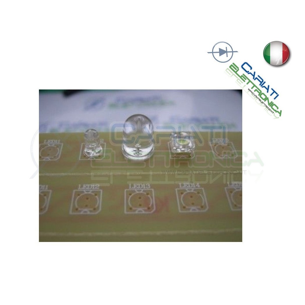4 pz BASETTA PCB BARRA PER LED 5MM 10MM FLUX 45CM