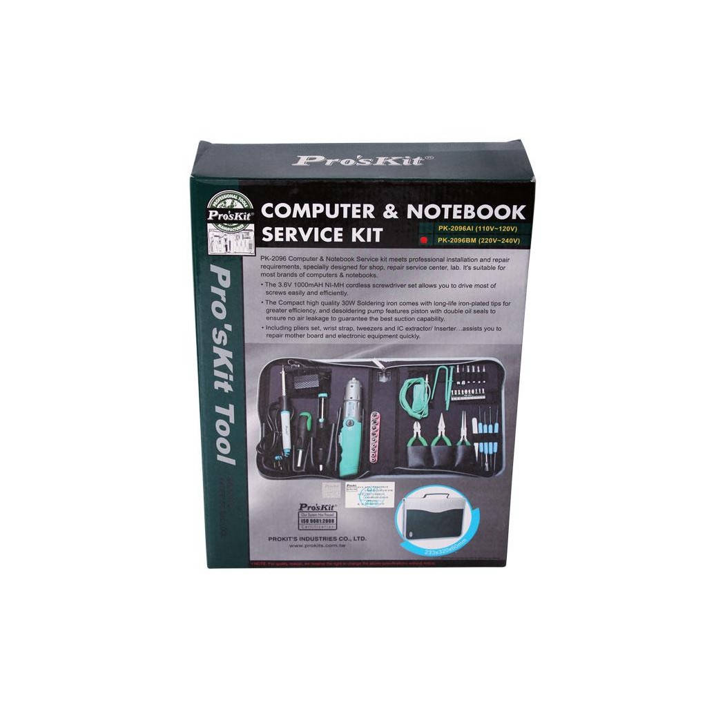 PROSKIT PK-2096BM Kit di assistenza per computer e notebook (AC 220 V, metrico)Proskit