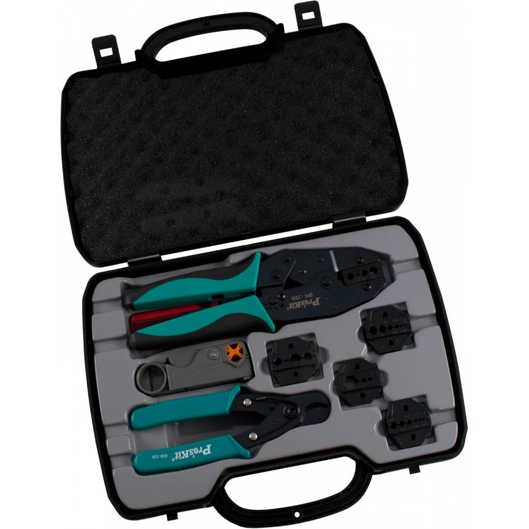 PROSKIT 6PK-330K Kit di utensili per crimpatura coassiale Proskit