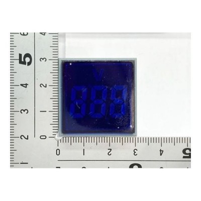 Voltometro AC da pannello BLU AC 24V-500V Tensione