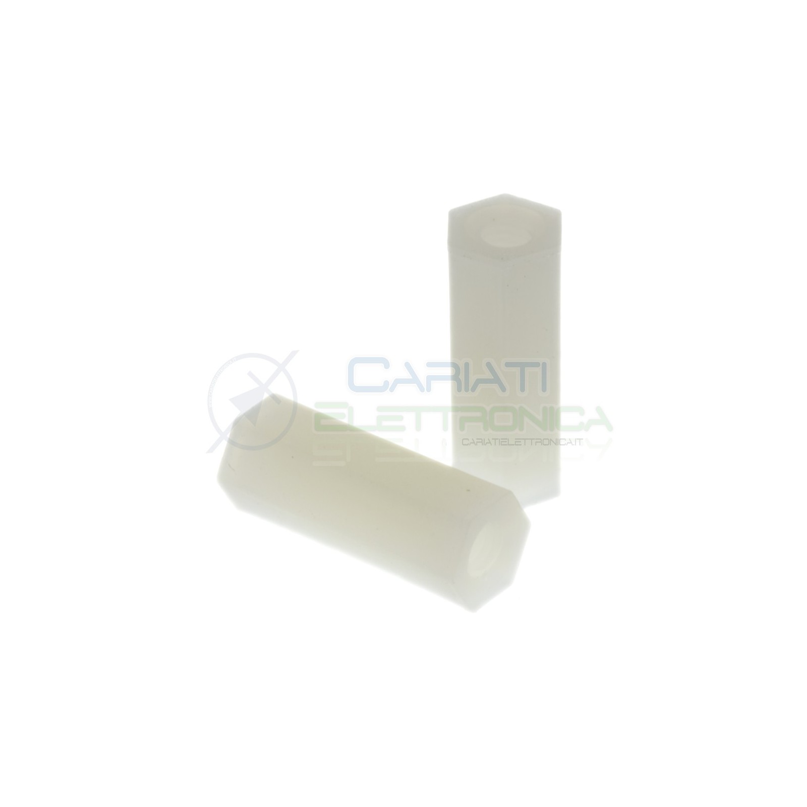 100 Pezzi Distanziale per viti esagonale M3 H15mm in Plastica F/F Supporto Pcb Perno in Nylon Kss