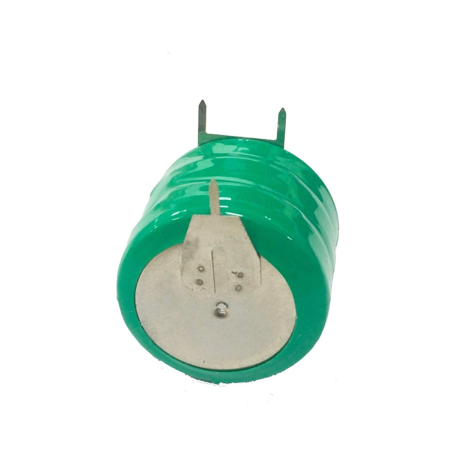 Batteria 3,6V 230mAh NiCd Tampone Bottone ricaricabile a Saldare Per Circuiti Stampati con terminaliExtracell