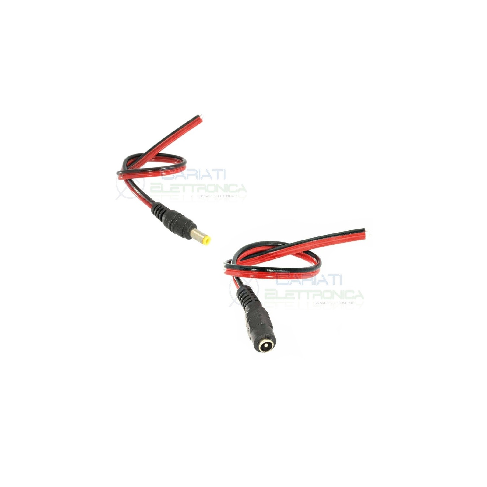 Presa dc connettore 5,5 x 2,1mm MASCHIO + FEMMINA cavo di alimentazione volante Generico