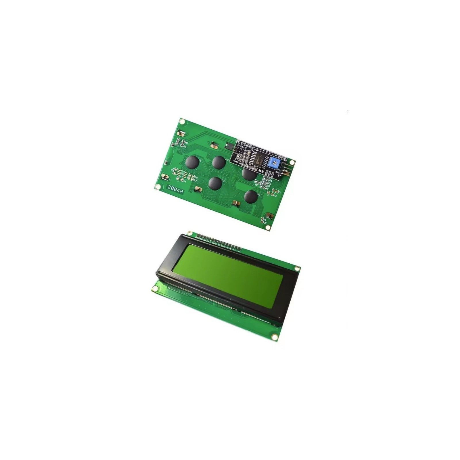 Display Lcd Character Lcm Verde 20x4 2004 + SERIALE I2C / IIC PER ARDUINO