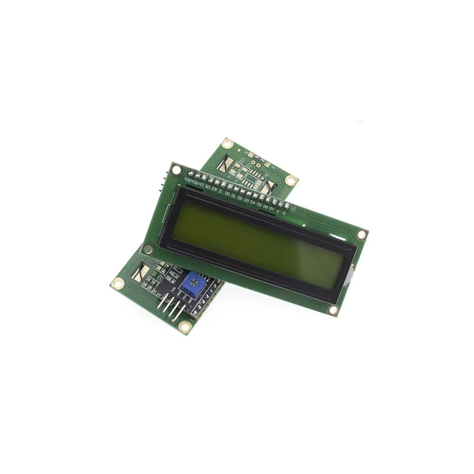 Display Lcd Lcm VERDE 16x2 1602 + SERIALE I2C / IIC PER ARDUINO