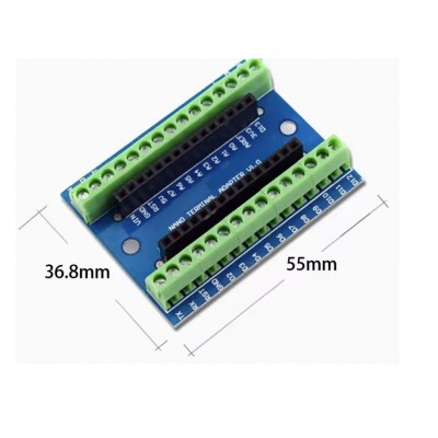 Scheda Pinout Arduino Nano V3 con morsetti a vite Adattatore morsettiera cavi Generico