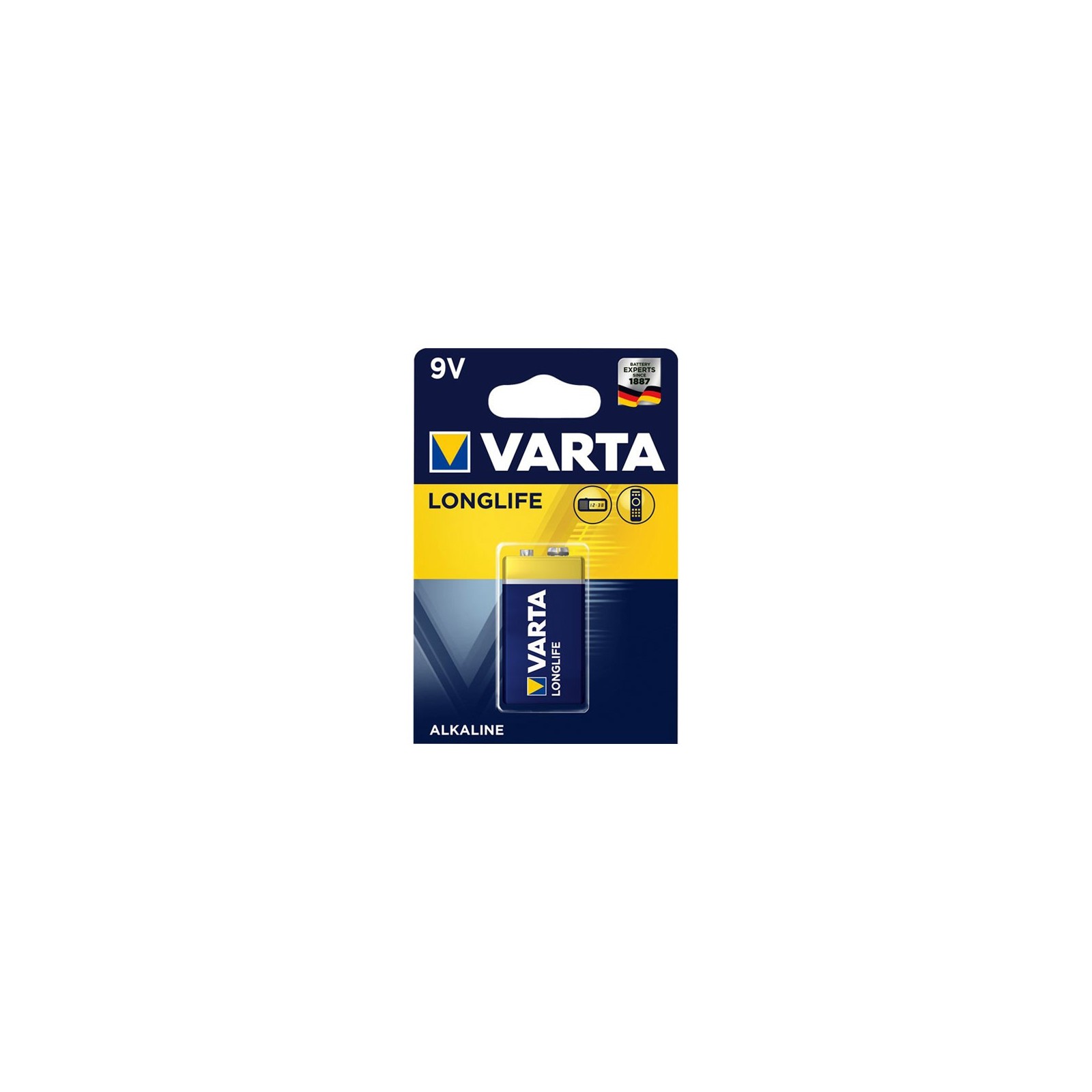 BATTERIA VARTA LONGLIFE ALKALINE 9V IN BLISTER PILAVarta