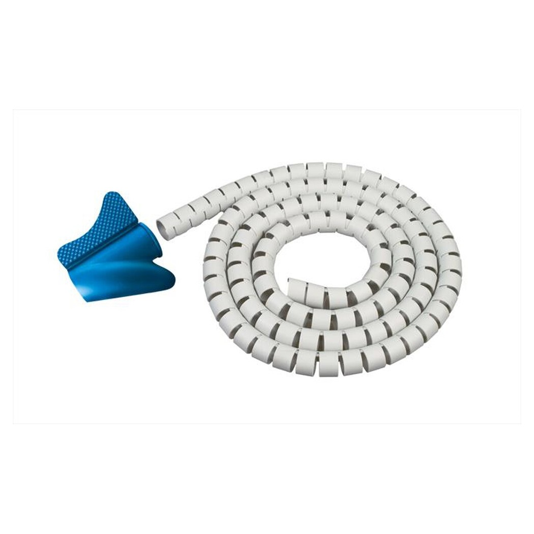 Guaina a Spirale 25mm 1,5M Avvolgicavo TUBO PASSACAVI GRIGIO