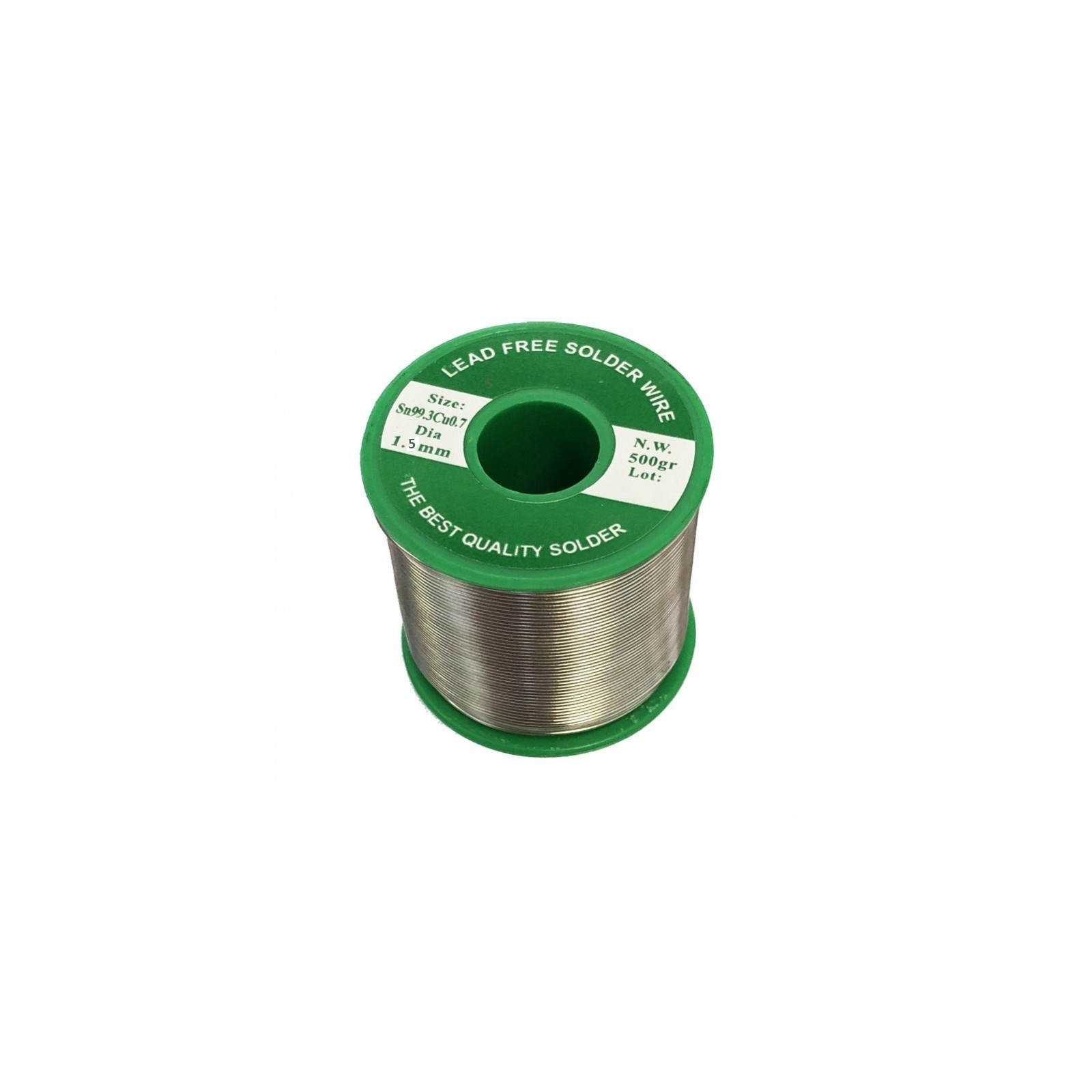 500 gr STAGNO D. 1,5 mm Sn 99.3 Cu0.7 BOBINA ROTOLO