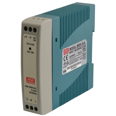 MW MEAN WELL MDR-10-5 Alimentatore DIN 10W uscita 5V 2A ingresso 230VacMean Well