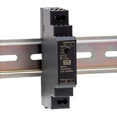 MW MEAN WELL HDR-15-12 Alimentatore DIN 15W uscita 12V 1,25A ingresso 230Vac Mean Well