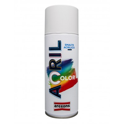 RAL 1013 BIANCO PERLA Smalto Vernice Spray Arexons Acrilcolor 400ml Acrilico Pittura BombolettaArexons